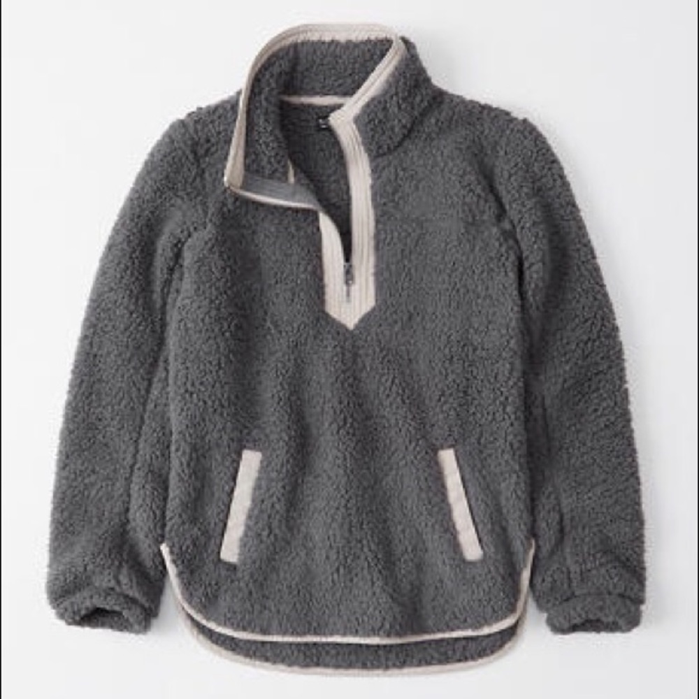 Abercrombie Sherpa Half-zip Pullover